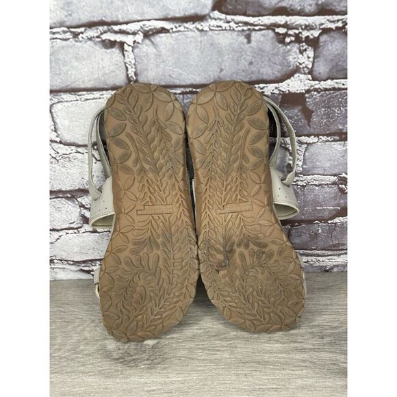 Merrell Aluminum Grey Suede Synthetic Toe Strap Foam Sandals Women Sz 9M US/40EU - Picture 7 of 16